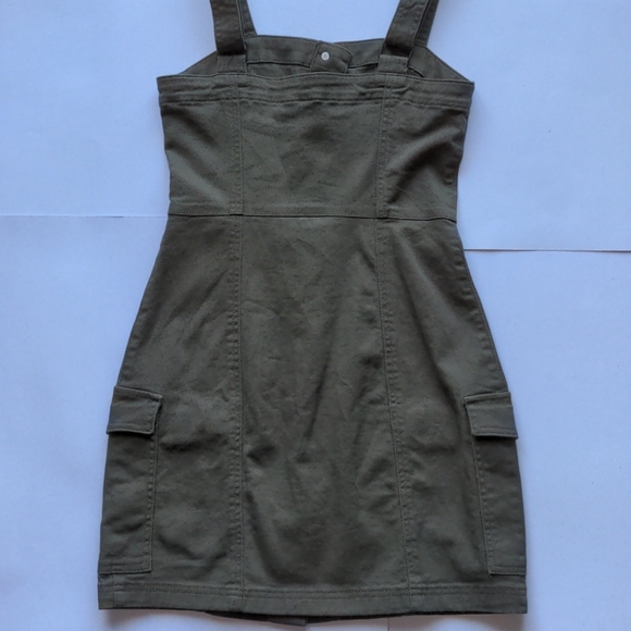 XS Mini Military A-line Dress H&M - Picture 6 of 9